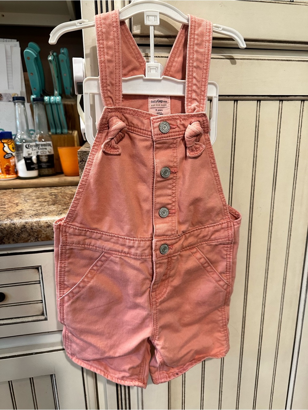 Baby gap girls denim shortalls